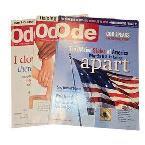 Vintage Ode Magazine Lot Of 3 Issues For Intelligent Optimists 2009-2010 17188CM